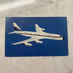 Delta Airline's Vintage Souvenir Postcard Fleet, Convair 880 Jetliner 1973